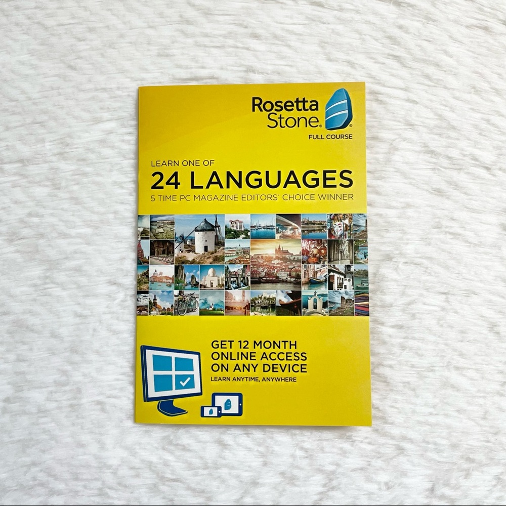 Rosetta Stone -Learn 1 of 24 Languages with 12 month online access on any device